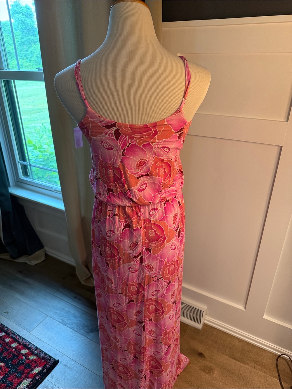 Lush Pink Floral Maxi Dress - Picture 5 of 6